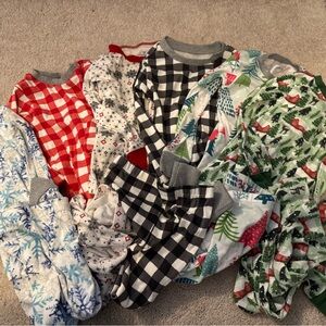 Honest kids Holiday Pajamas Set - 6 pairs 4T